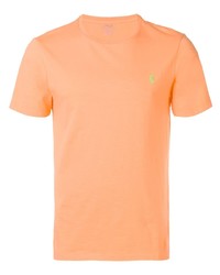 orange T-Shirt mit einem Rundhalsausschnitt von Polo Ralph Lauren