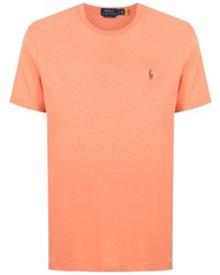 orange T-Shirt mit einem Rundhalsausschnitt von Polo Ralph Lauren