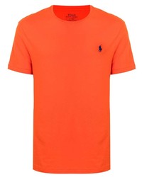 orange T-Shirt mit einem Rundhalsausschnitt von Polo Ralph Lauren