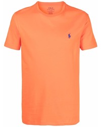 orange T-Shirt mit einem Rundhalsausschnitt von Polo Ralph Lauren