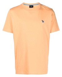 orange T-Shirt mit einem Rundhalsausschnitt von PS Paul Smith