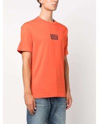 orange T-Shirt mit einem Rundhalsausschnitt von Calvin Klein