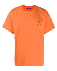 orange T-Shirt mit einem Rundhalsausschnitt von Rassvet