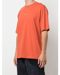 orange T-Shirt mit einem Rundhalsausschnitt von adidas