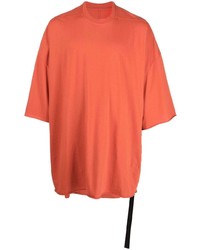 orange T-Shirt mit einem Rundhalsausschnitt von Rick Owens DRKSHDW