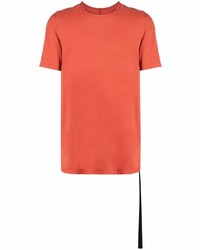 orange T-Shirt mit einem Rundhalsausschnitt von Rick Owens DRKSHDW