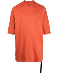 orange T-Shirt mit einem Rundhalsausschnitt von Rick Owens DRKSHDW