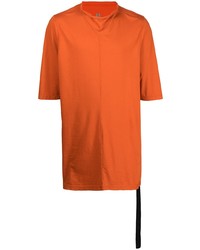 orange T-Shirt mit einem Rundhalsausschnitt von Rick Owens DRKSHDW