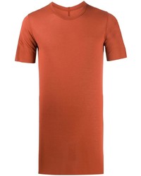 orange T-Shirt mit einem Rundhalsausschnitt von Rick Owens