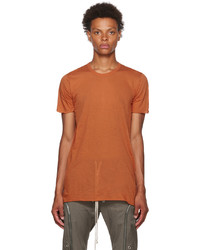 orange T-Shirt mit einem Rundhalsausschnitt von Rick Owens