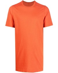 orange T-Shirt mit einem Rundhalsausschnitt von Rick Owens