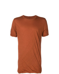 orange T-Shirt mit einem Rundhalsausschnitt von Rick Owens