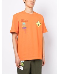 orange T-Shirt mit einem Rundhalsausschnitt von New Balance