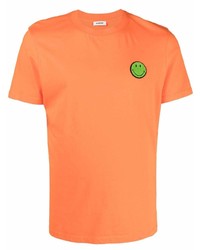 orange T-Shirt mit einem Rundhalsausschnitt von Sandro
