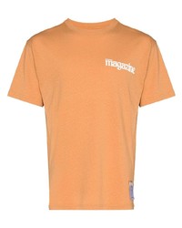 orange T-Shirt mit einem Rundhalsausschnitt von Satisfy