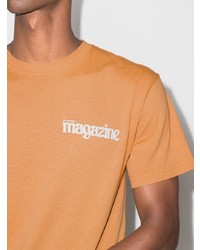 orange T-Shirt mit einem Rundhalsausschnitt von Satisfy