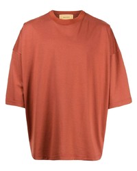 orange T-Shirt mit einem Rundhalsausschnitt von Seven By Seven
