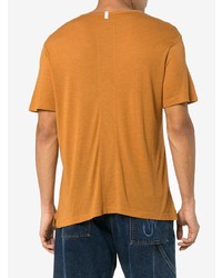 orange T-Shirt mit einem Rundhalsausschnitt von Lot78