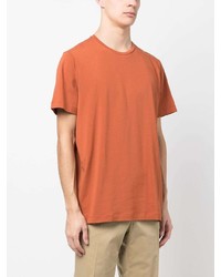 orange T-Shirt mit einem Rundhalsausschnitt von Corneliani