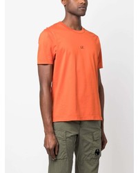 orange T-Shirt mit einem Rundhalsausschnitt von C.P. Company