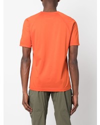 orange T-Shirt mit einem Rundhalsausschnitt von C.P. Company