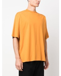 orange T-Shirt mit einem Rundhalsausschnitt von Marni