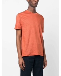 orange T-Shirt mit einem Rundhalsausschnitt von Boglioli