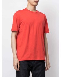 orange T-Shirt mit einem Rundhalsausschnitt von Giorgio Armani