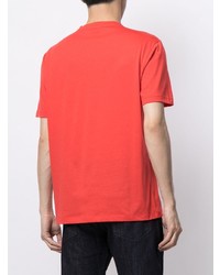 orange T-Shirt mit einem Rundhalsausschnitt von Giorgio Armani