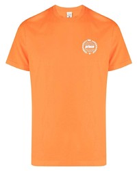 orange T-Shirt mit einem Rundhalsausschnitt von Sporty & Rich