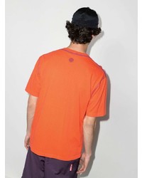 orange T-Shirt mit einem Rundhalsausschnitt von Stone Island