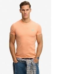orange T-Shirt mit einem Rundhalsausschnitt von Superdry