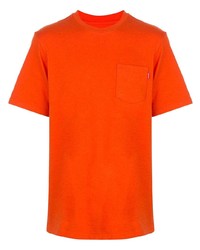 orange T-Shirt mit einem Rundhalsausschnitt von Supreme