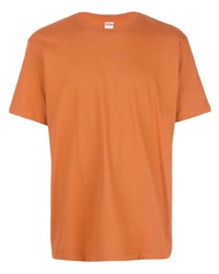 orange T-Shirt mit einem Rundhalsausschnitt von Supreme