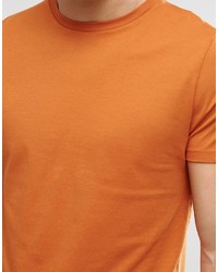 orange T-Shirt mit einem Rundhalsausschnitt von Asos