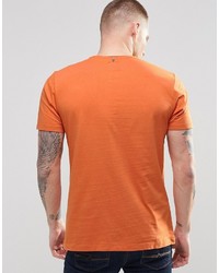 orange T-Shirt mit einem Rundhalsausschnitt von Pretty Green