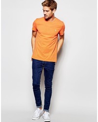 orange T-Shirt mit einem Rundhalsausschnitt von Jack Wills