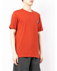 orange T-Shirt mit einem Rundhalsausschnitt von BOSS