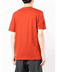 orange T-Shirt mit einem Rundhalsausschnitt von BOSS