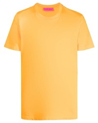 orange T-Shirt mit einem Rundhalsausschnitt von The Elder Statesman