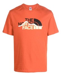 orange T-Shirt mit einem Rundhalsausschnitt von The North Face