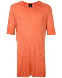 orange T-Shirt mit einem Rundhalsausschnitt von Thom Krom