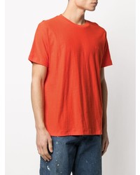 orange T-Shirt mit einem Rundhalsausschnitt von Diesel