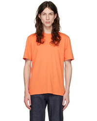 orange T-Shirt mit einem Rundhalsausschnitt von Vince