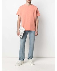 orange T-Shirt mit einem Rundhalsausschnitt von Levi's