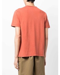 orange T-Shirt mit einem Rundhalsausschnitt von YMC