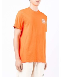 orange T-Shirt mit einem Rundhalsausschnitt von Sporty & Rich