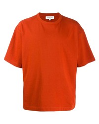 orange T-Shirt mit einem Rundhalsausschnitt von YMC