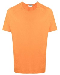 orange T-Shirt mit einem Rundhalsausschnitt von YMC