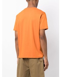 orange T-Shirt mit einem Rundhalsausschnitt von PS Paul Smith